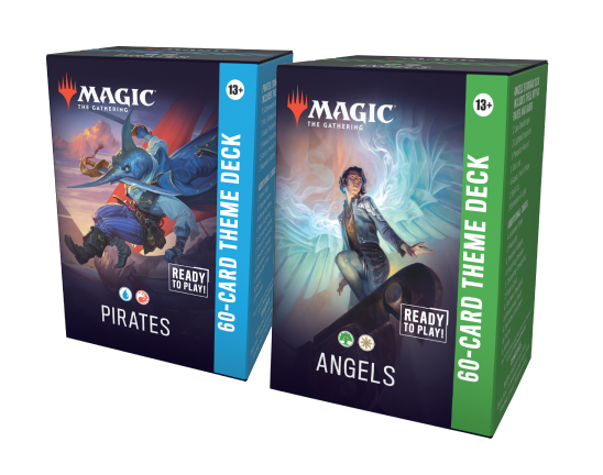 Magic: The Gathering - Lorwyn Eclipsed Theme Deck 2-Pack - The Gathering 60-card theme deck boxes side by side, one labeled Pirates with blue and purple tones, and the other labeled.