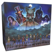 Final Girl: Series 1 Ultimate Box - Dark blue box featuring masked horror villains above and diverse group of characters below under moonlight.