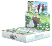 Weiss Schwarz: Frieren: Beyond Journey's End Booster Display - Weiss Schwarz Frieren Beyond Journey's End themed booster display box with illustrated characters on grassy background and.