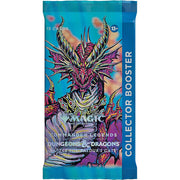 Magic: The Gathering: Battle for Baldur's Gate Collector Booster Pack - The Gathering Battle for Baldur's Gate collector booster pack featuring a detailed red and purple dragon illustration.