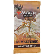Magic: the Gathering - Dominaria Remastered - Draft Booster Pack - The Gathering Dominaria Remastered Draft Booster Pack with angelic warrior artwork and warm tones.