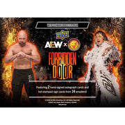 Weiss Schwarz: Forbidden Door Booster Display (PREORDER) - Weiss Schwarz Forbidden Door Booster Display featuring AEW and NJPW logos with images of two wrestlers, fiery background,.