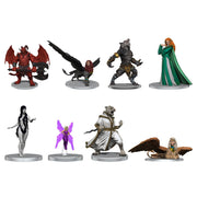 Critical Role Mini: Monsters of Exandria Set 1 - Set of eight detailed fantasy miniatures featuring monsters and characters in various poses and colors, including a.
