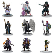 Critical Role Mini: The Mighty Nein Boxed Set - Set of nine detailed miniature fantasy figures featuring various characters, each on a round gray base with distinct.