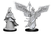 Magic The Gathering: Shapeshifters - Two detailed gray Shapeshifters figurines from Magic The Gathering, featuring flowing robes and intricate wings.