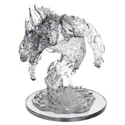 D&D: Nolzur's Marvelous Minis: Animated Acid Breath - Transparent resin miniature of a snarling, ghostly creature with acid-like fluid swirling around its base.