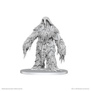 D&D Nolzur's Marvelous Miniatures: Classic Shambling Mound - Unpainted gray plastic miniature of a towering humanoid mound covered in leafy, textured foliage with clawed hands and a.