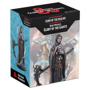 D&D Icons of the Realms - Glory of Giants - Death Giant Necromancer - Boxed Dungeons & Dragons figure of a death giant necromancer wearing dark robes, holding a skull staff, with pale skin and.