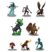 D&D - Classic Collection - Monsters G-J - Set of eight detailed D&D monster miniatures in various colors, including ghost, humanoid, griffon, minotaur, gryphon,.