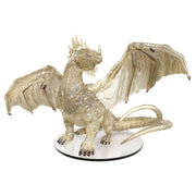 D&D: Icons of the Realms: Adult Crystal Dragon - Adult dragon figurine with translucent crystal-like body, intricate wing details, and raised spikes on head and back.