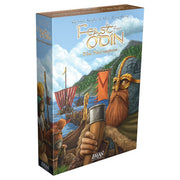 A Feast for Odin: The Norwegians Expansion - Boxed board game expansion with Norse warrior holding a horn cup, Viking ships, and fjord background.