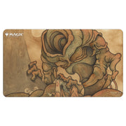 Playmat: JPN: MtG: Mystical Kozilek - The Gathering playmat featuring a detailed, earthy-toned illustration of the Eldrazi creature Kozilek with twisted, organic.
