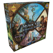 Mystic Vale Essential Edition - Mystic Vale Essential Edition card game box with fantasy artwork featuring a druid staff, forest creatures, and magical.